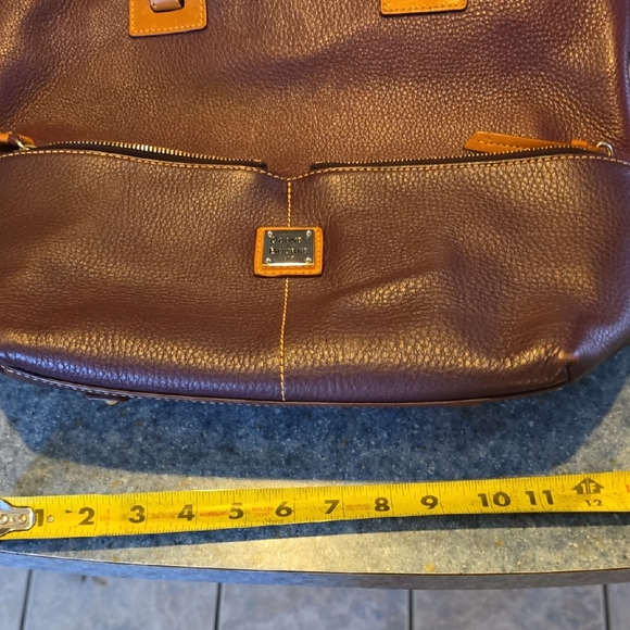 Dooney & Bourke Deep Purple/Eggplant Leather Bag with Matching Pouch And Key Fob - Picture 11 of 15